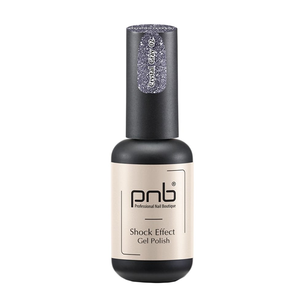 Гель-лак для нігтів PNB Shock Effect Gel Polish 02 Crystal, 8 мл